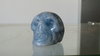 crâne de cristal calcite bleu #1794